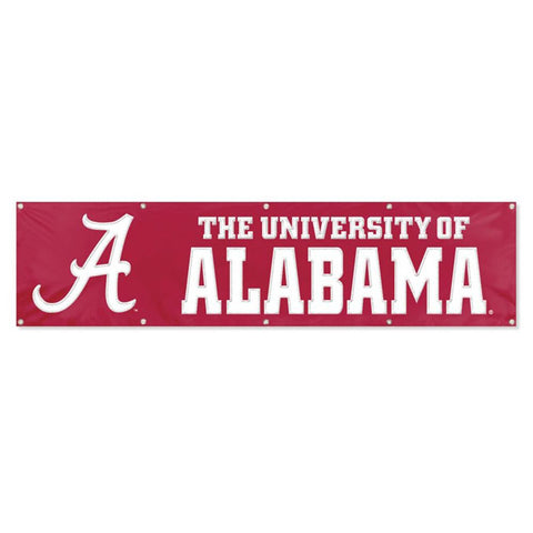 Alabama Crimson Tide NCAA Applique & Embroidered Party Banner (96x24)