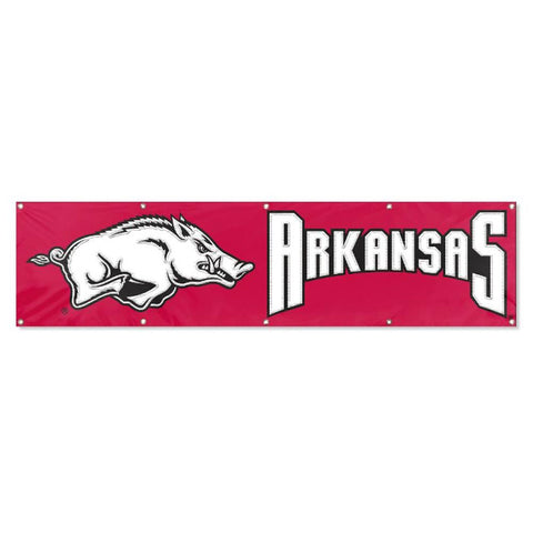 Arkansas Razorbacks NCAA Applique & Embroidered Party Banner (96x24)
