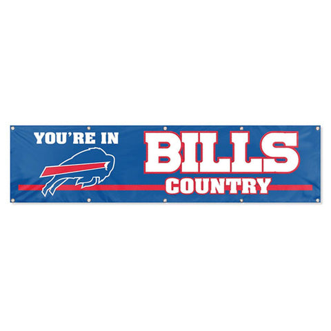 Buffalo Bills NFL Applique & Embroidered Party Banner (96x24)