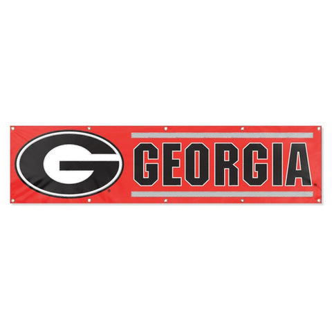 Georgia Bulldogs NCAA Applique & Embroidered Party Banner (96x24)