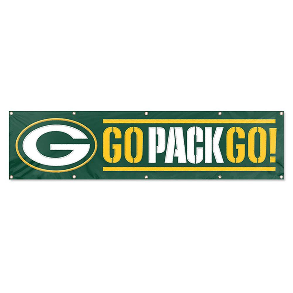 Green Bay Packers NFL Applique & Embroidered Party Banner (96x24)