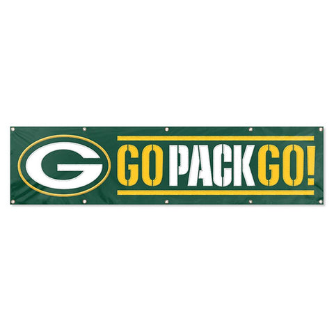 Green Bay Packers NFL Applique & Embroidered Party Banner (96x24)