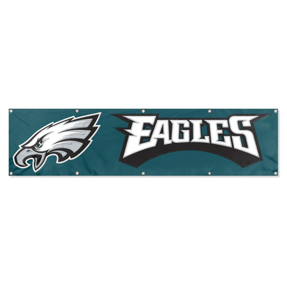 Philadelphia Eagles NFL Applique & Embroidered Party Banner (96x24)