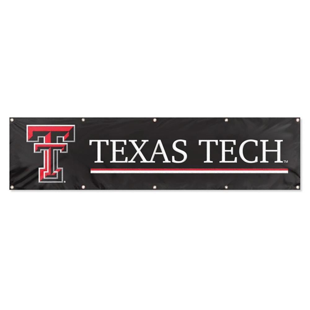 Texas Tech Red Raiders NCAA Applique & Embroidered Party Banner (96x24)