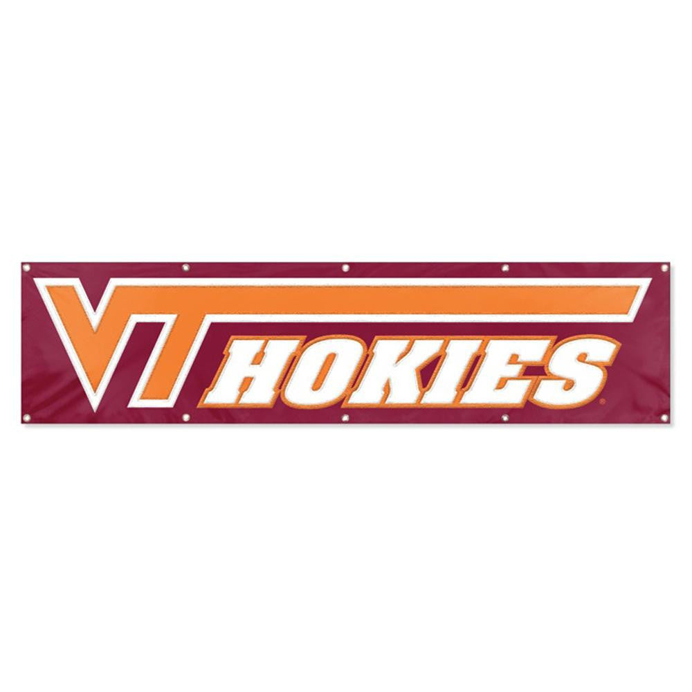 Virginia Tech Hokies NCAA Applique & Embroidered Party Banner (96x24)