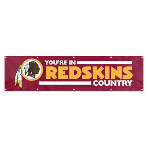 Washington Redskins NFL Applique & Embroidered Party Banner (96x24)