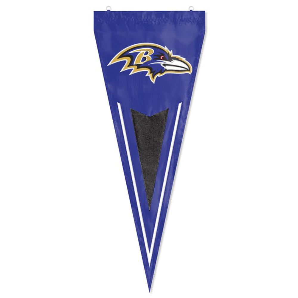 Baltimore Ravens NFL Applique & Embroidered Yard Pennant (34x14)
