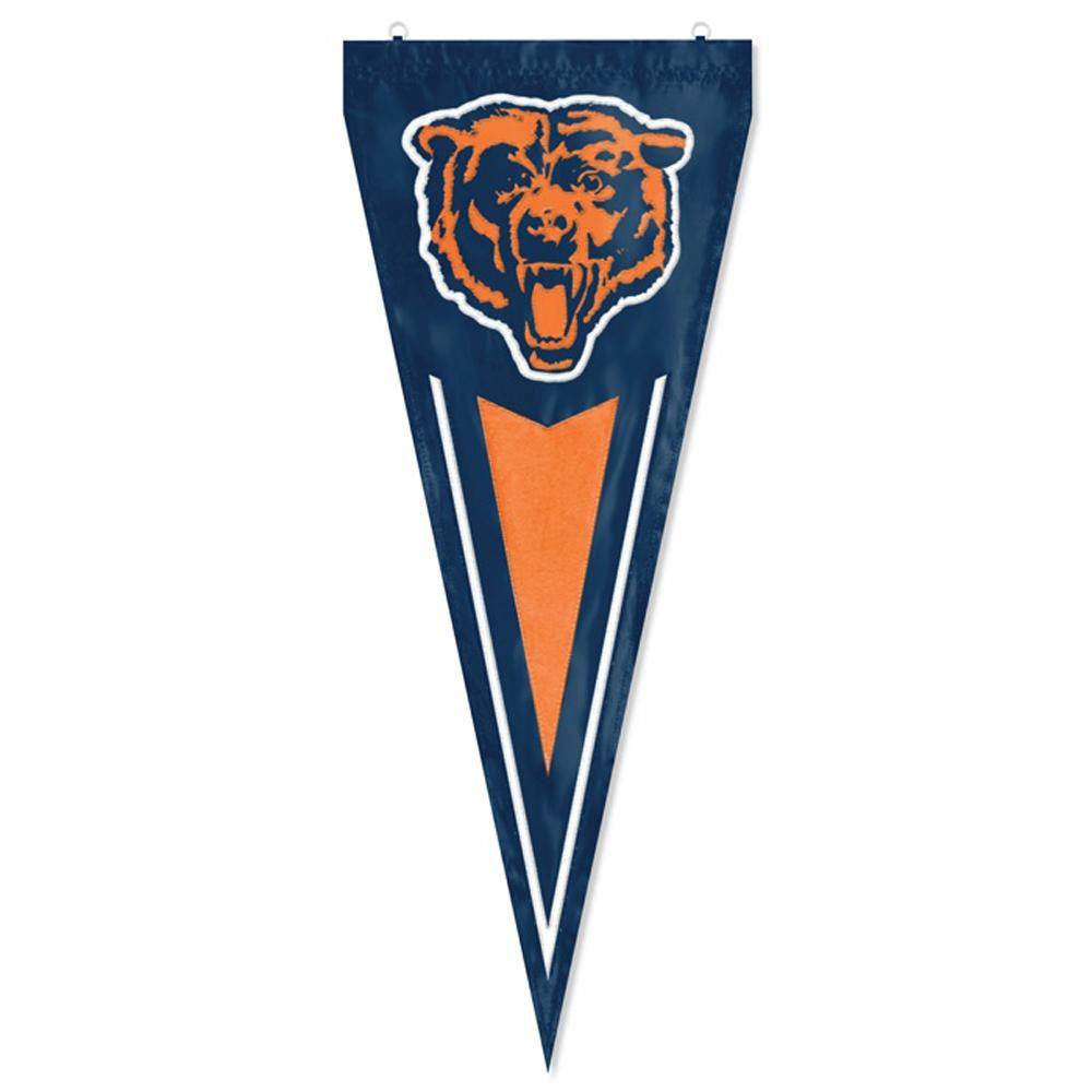 Chicago Bears NFL Applique & Embroidered Yard Pennant (34x14)