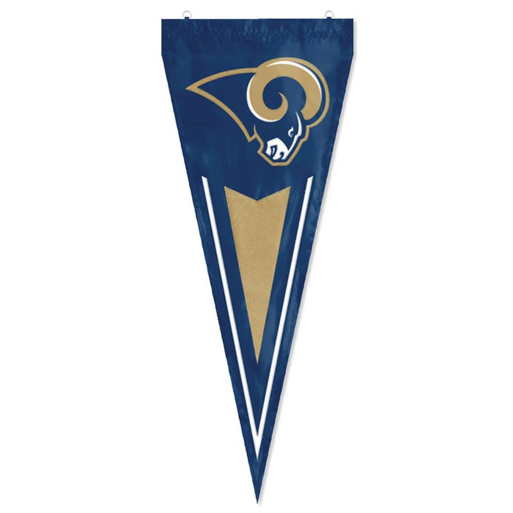 Los Angeles Rams NFL Applique & Embroidered Yard Pennant (34x14)