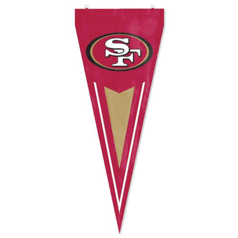 San Francisco 49ers NFL Applique & Embroidered Yard Pennant (34x14)