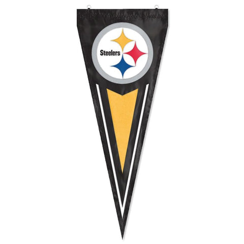 Pittsburgh Steelers NFL Applique & Embroidered Yard Pennant (34x14)