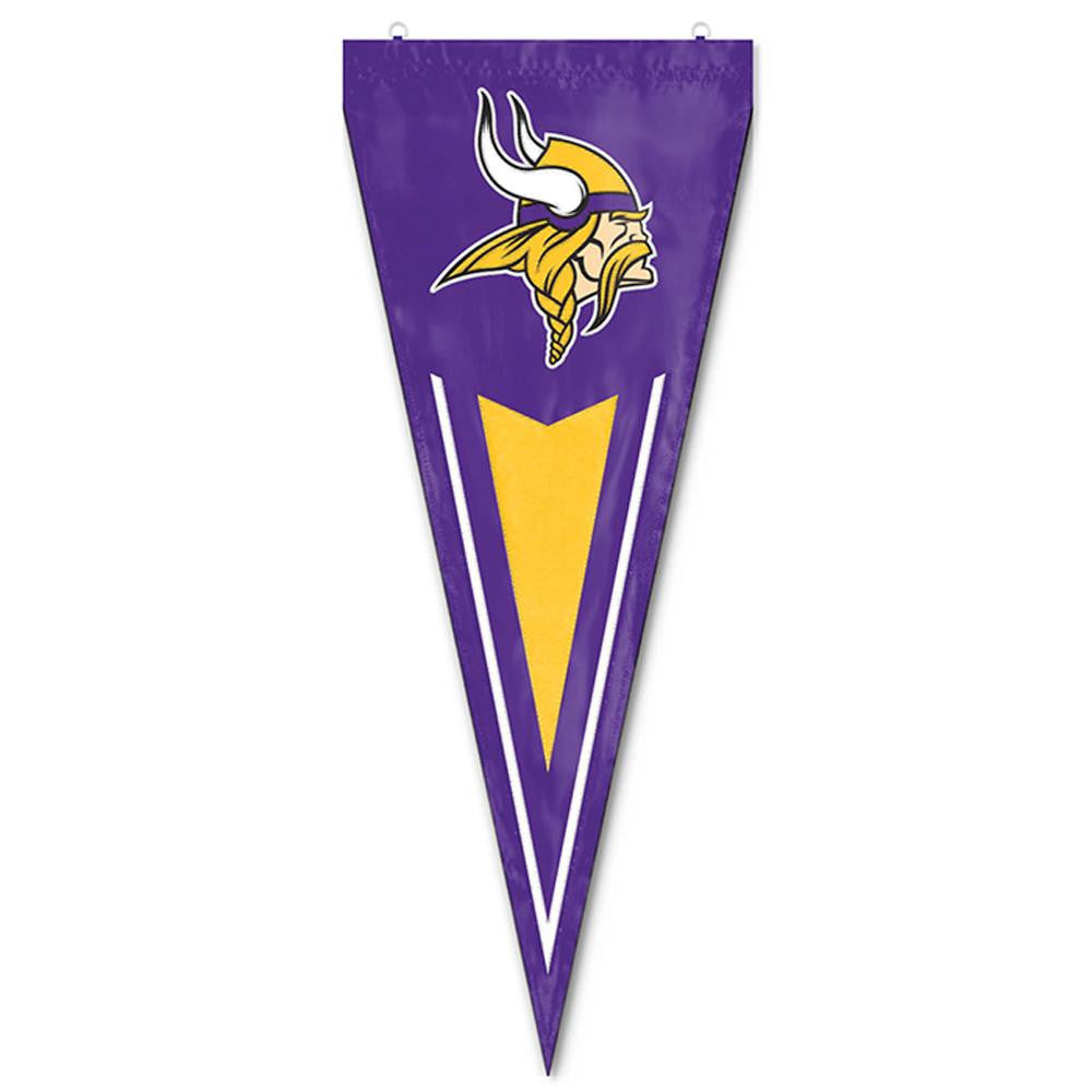 Minnesota Vikings NFL Applique & Embroidered Yard Pennant (34x14)