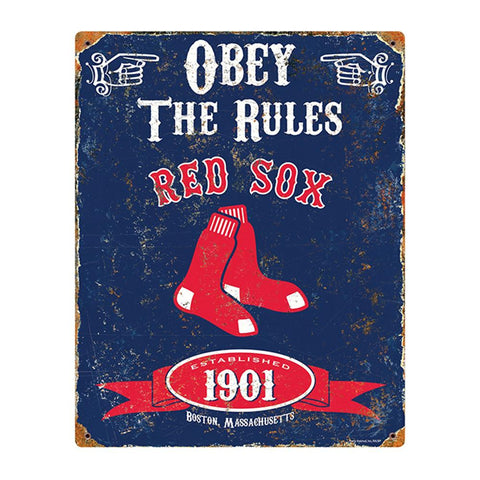Boston Red SoxMLB Vintage Metal Sign (11.5in x 14.5in)