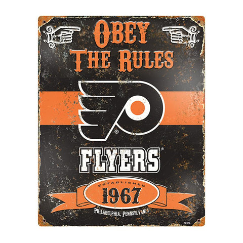 Philadelphia Flyers NHL Vintage Metal Sign (11.5in x 14.5in)