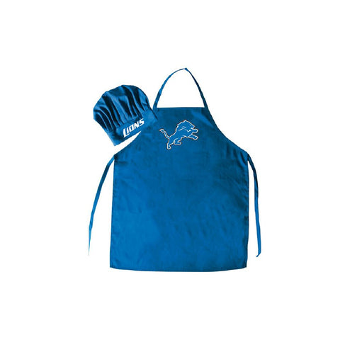 Detroit Lions NFL Barbeque Apron and Chef's Hat