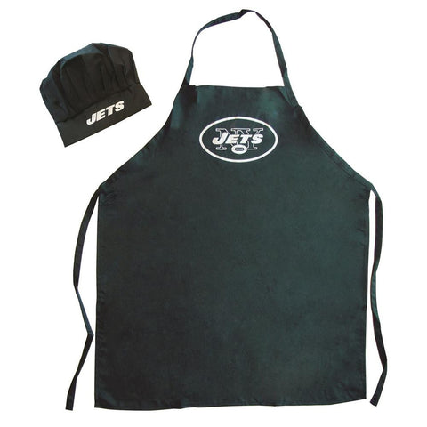 New York Jets NFL Barbeque Apron and Chef's Hat