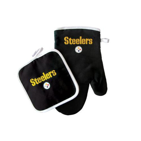 Pittsburgh Steelers NFL Oven Mitt and Pot Holder Set
