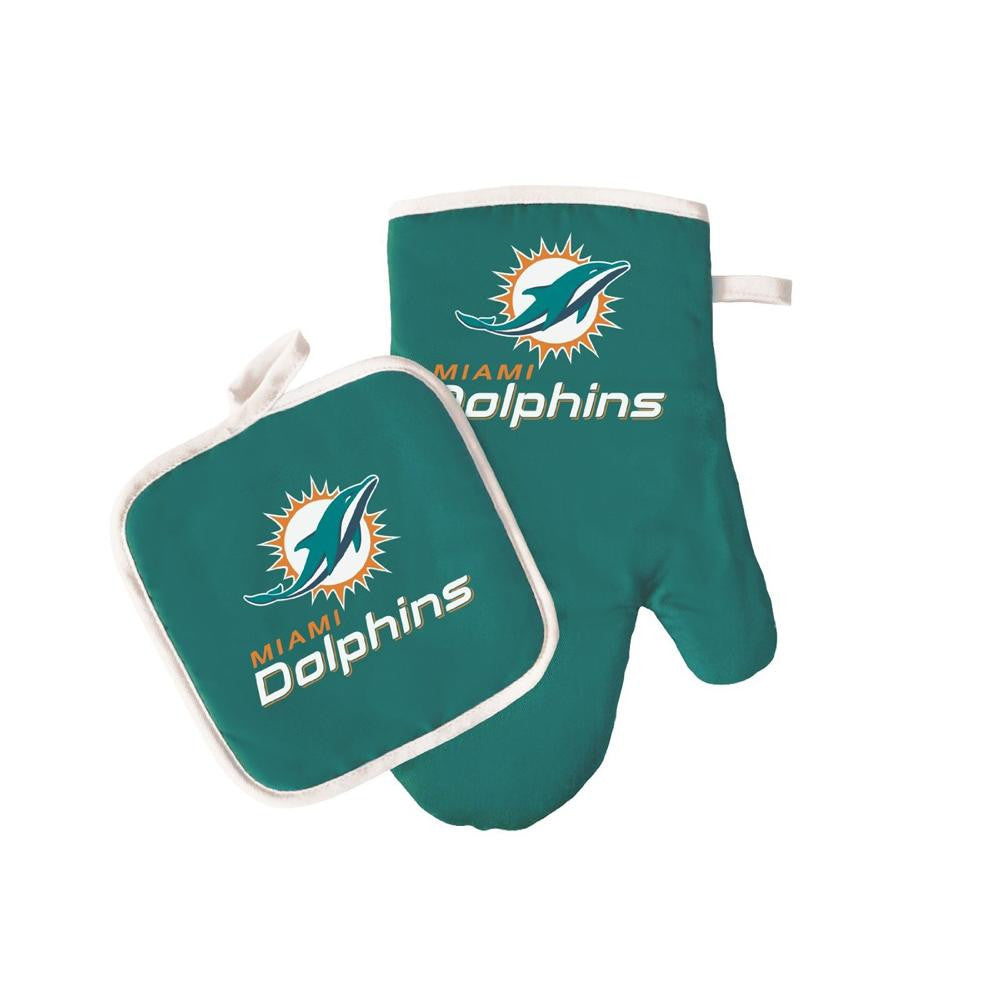 Maimi Dolphins NFL Oven Mitt and Pot Holder Set