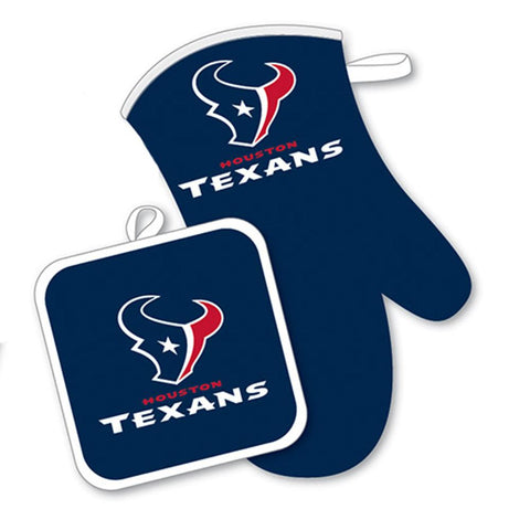 Houston Texans NFL Oven Mitt and Pot Holder Set