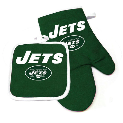 New York Jets NFL Oven Mitt and Pot Holder Set