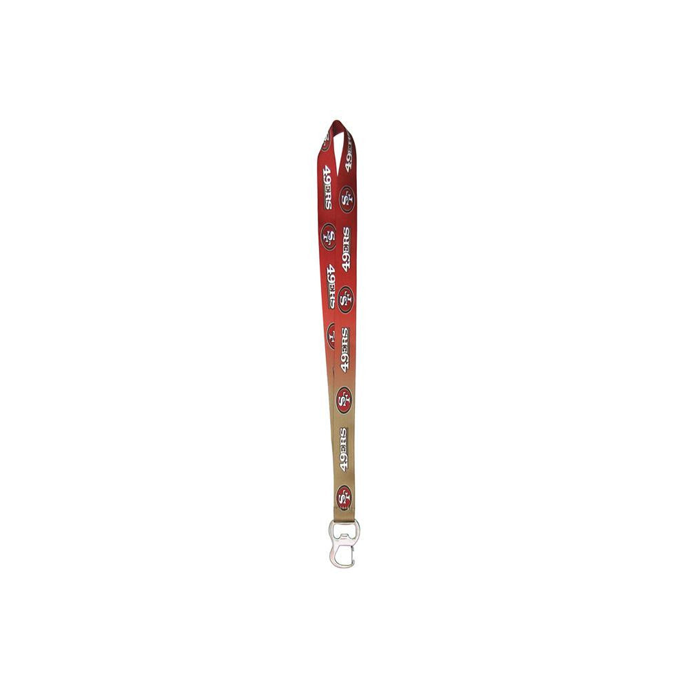 San Francisco 49ers NFL Lanyard with Bottle Opener