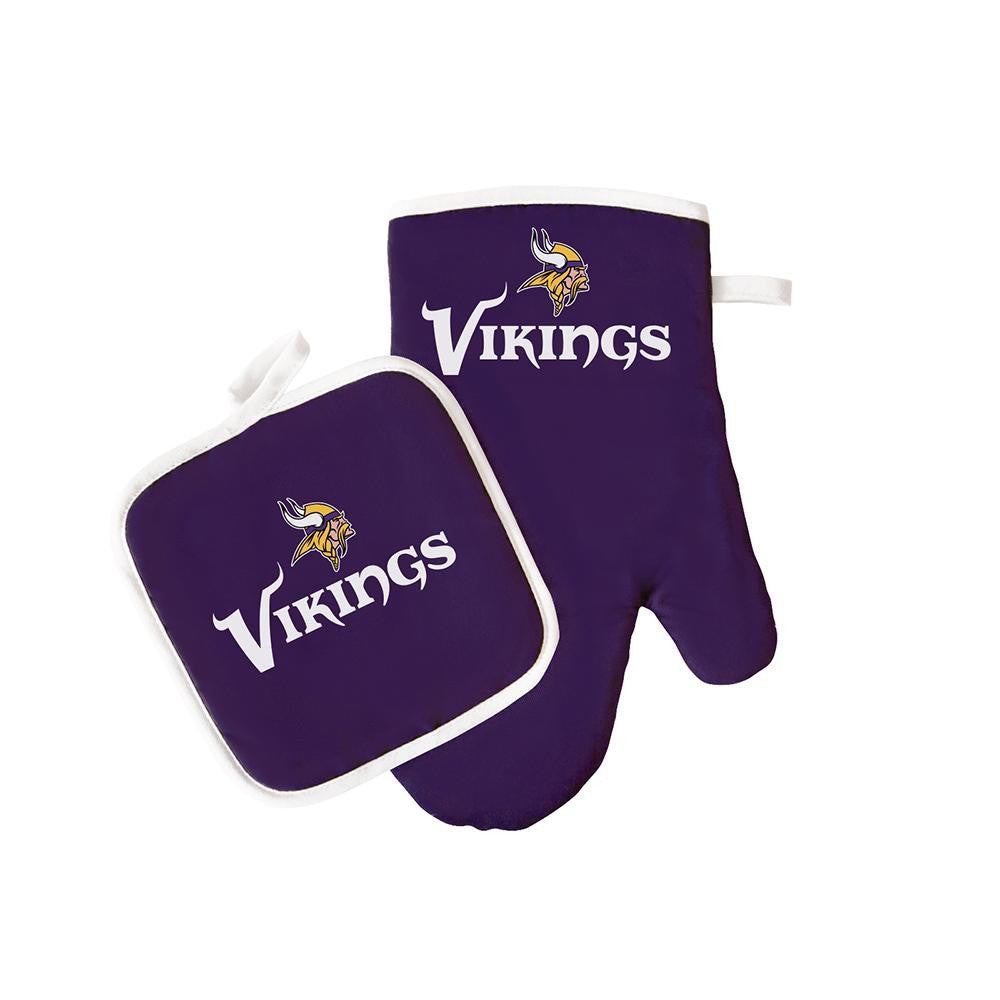 Minnesota Vikings NFL Oven Mitt and Pot Holder Set