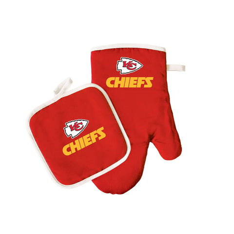 Kansas City Chiefs NFL Oven Mitt and Pot Holder Set