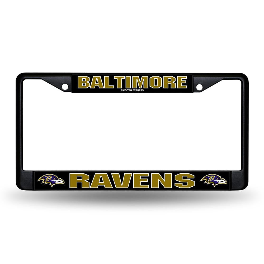 Baltimore Ravens NFL Black License Plate Frame