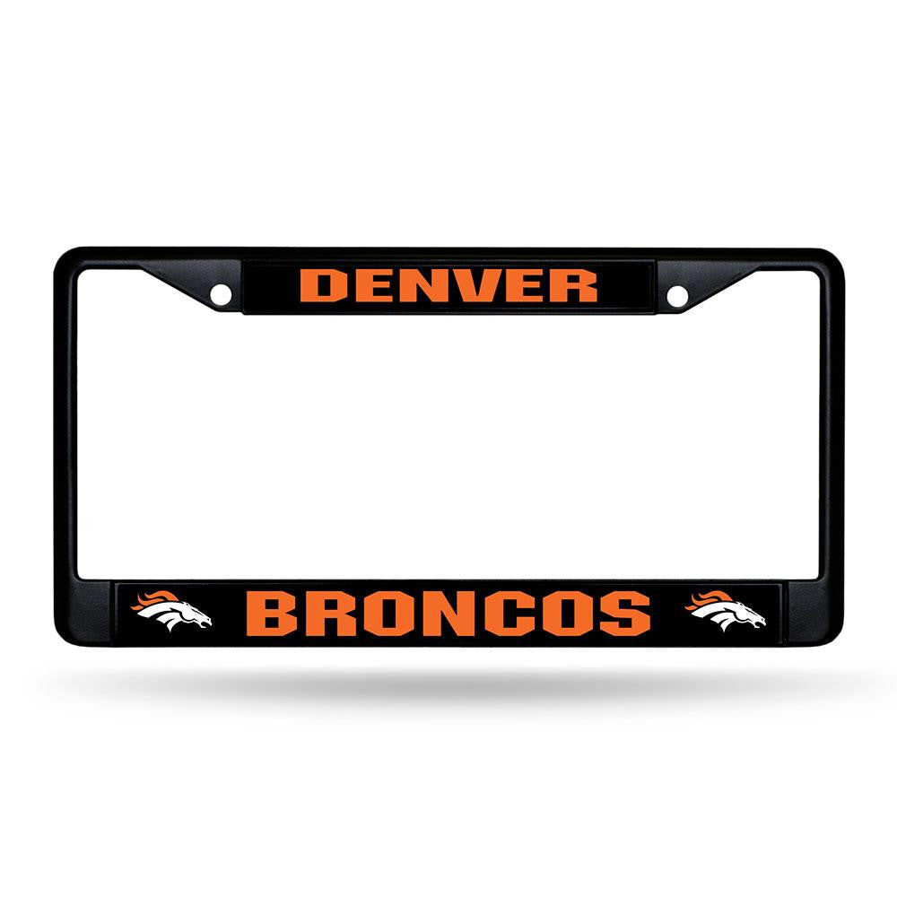 Denver Broncos NFL Black (Metal) Lincense Plate Frame