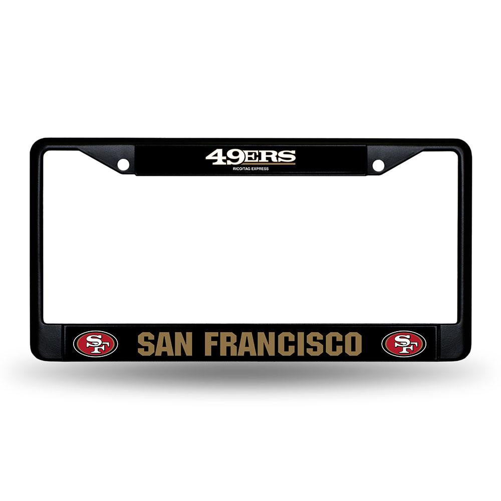 San Francisco 49ers NFL Black License Plate Frame