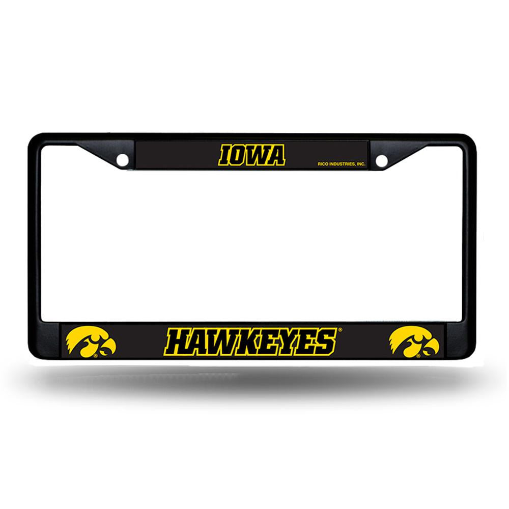 Iowa Hawkeyes NCAA Black License Plate Frame