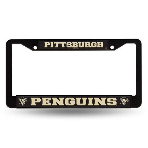Pittsburgh Penguins NHL Black (Metal) Lincense Plate Frame