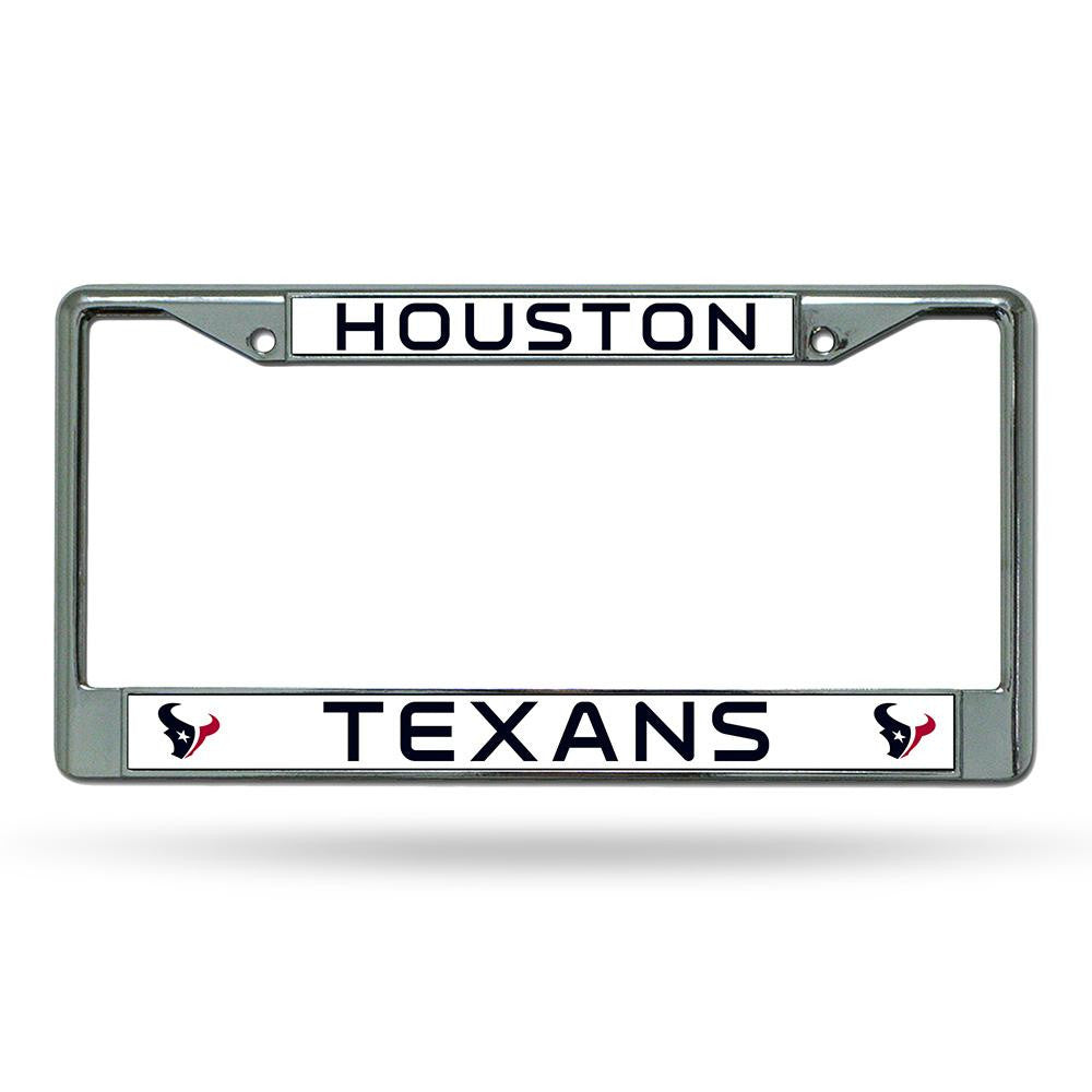 Houston Texans NFL Chrome License Plate Frame