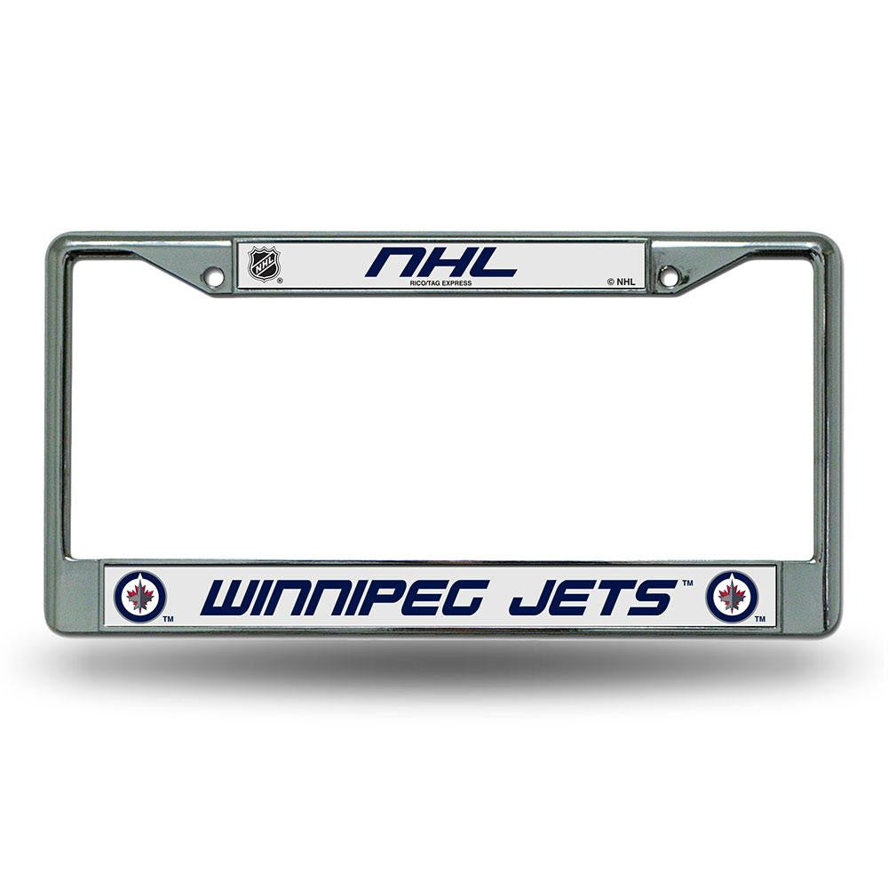Winnipeg Jets NHL Chrome License Plate Frame