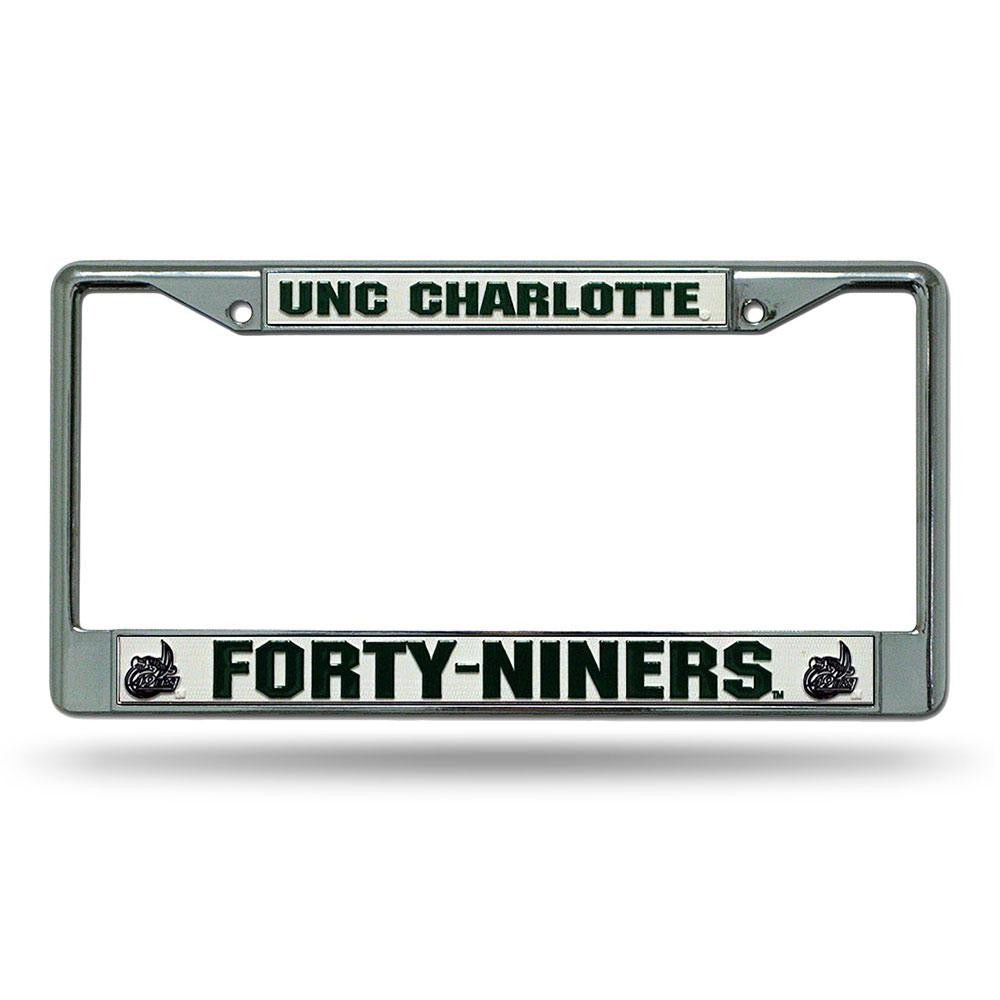 North Carolina Charlotte 49ers NCAA Chrome License Plate Frame