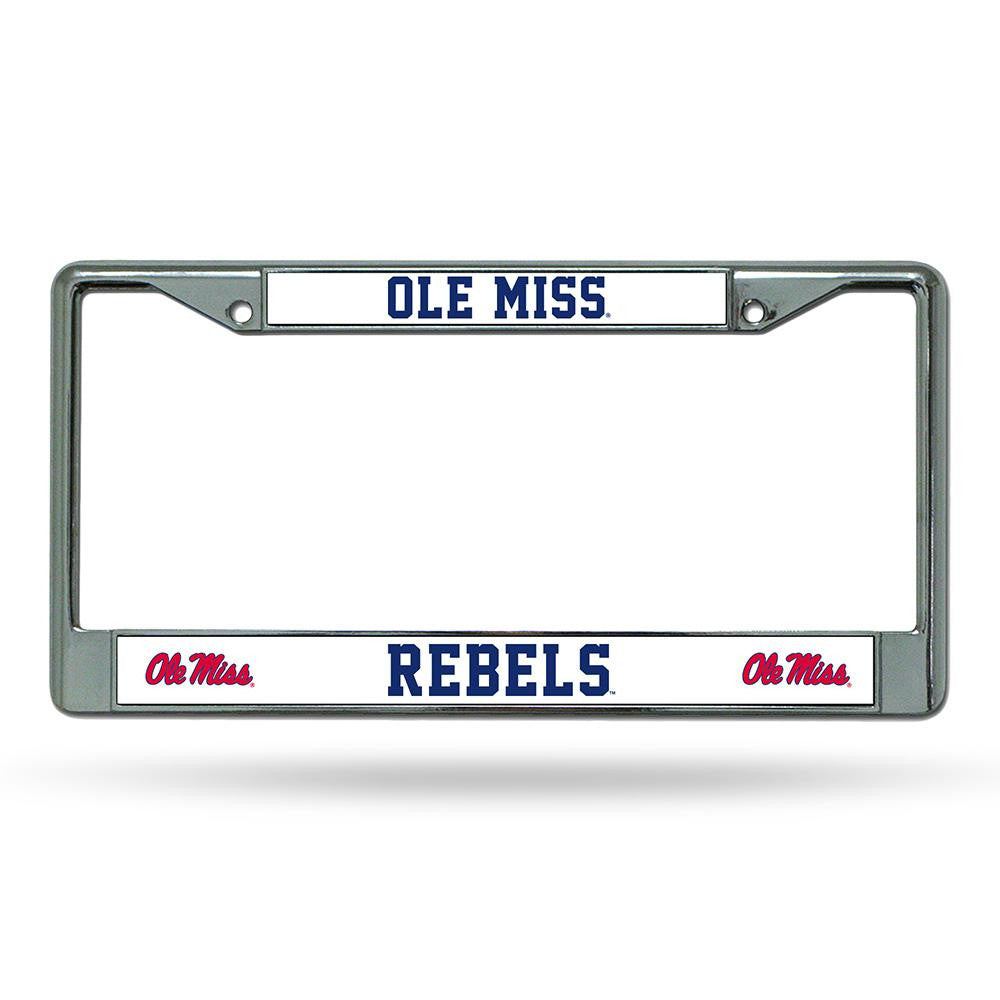 Mississippi Rebels NCAA Chrome License Plate Frame