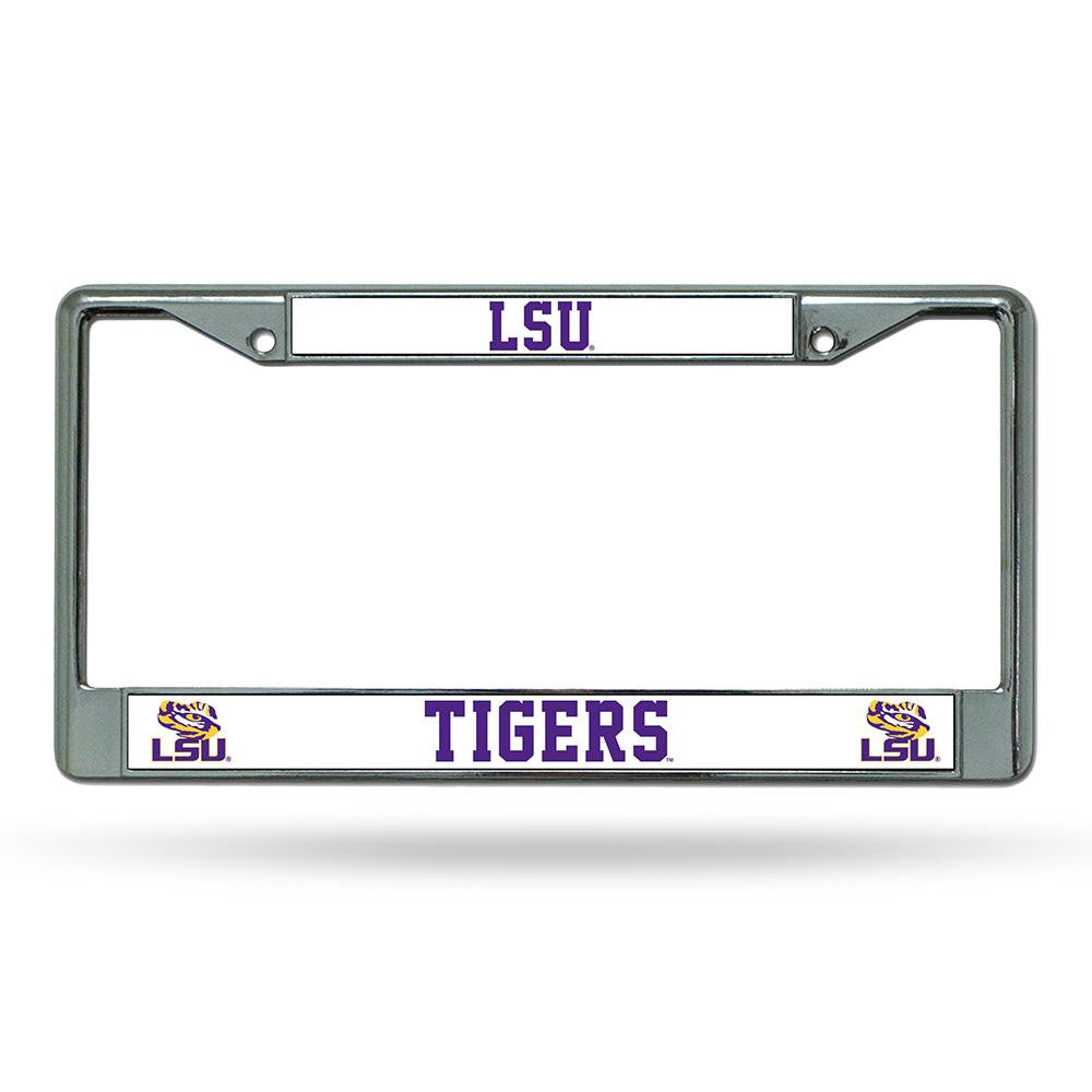 LSU Tigers NCAA Chrome License Plate Frame