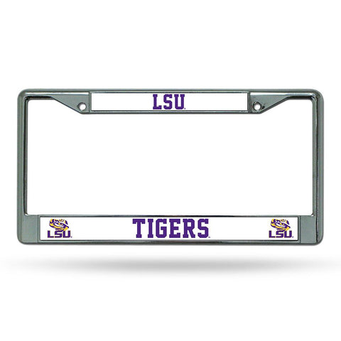 LSU Tigers NCAA Chrome License Plate Frame