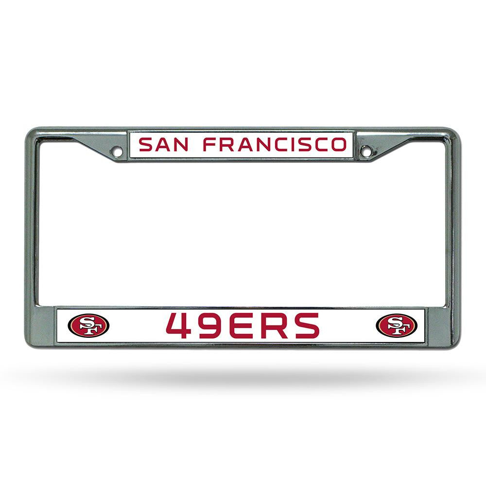 San Francisco 49ers NFL Chrome License Plate Frame