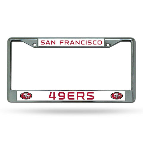 San Francisco 49ers NFL Chrome License Plate Frame