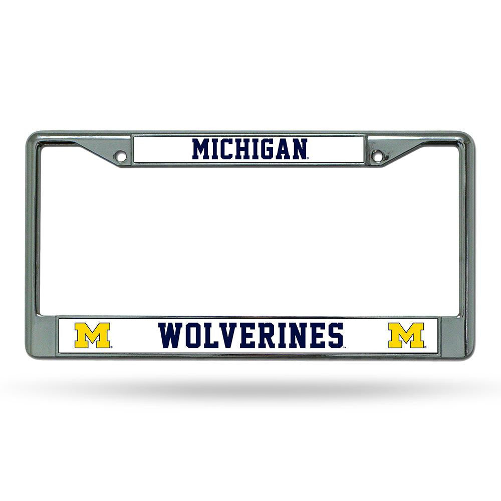 Michigan Wolverines NCAA Chrome License Plate Frame