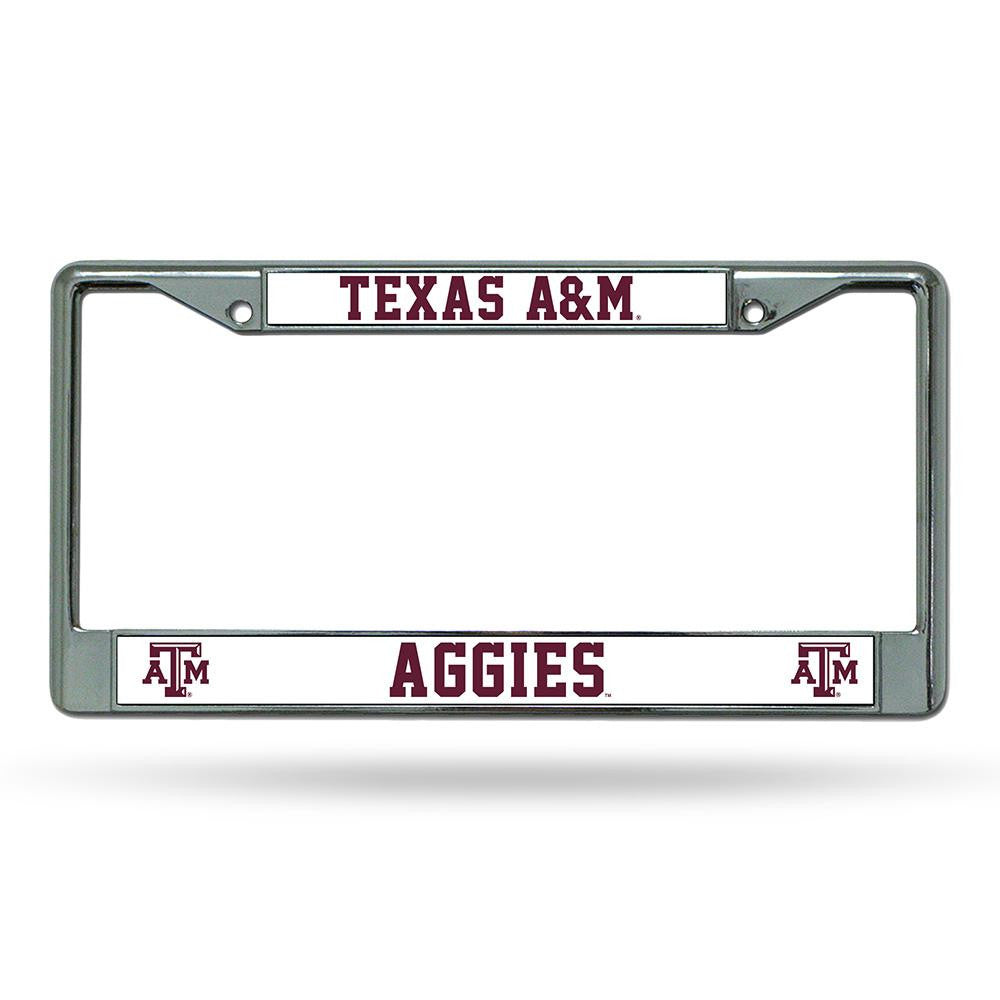 Texas A&M Aggies NCAA Chrome License Plate Frame