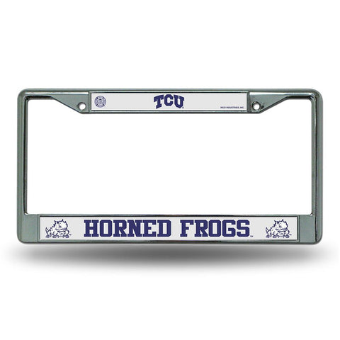Texas Christian Horned Frogs NCAA Chrome License Plate Frame