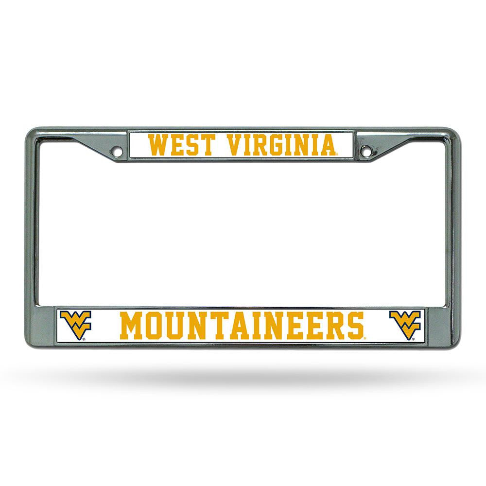 West Virginia Mountaineers NCAA Chrome License Plate Frame