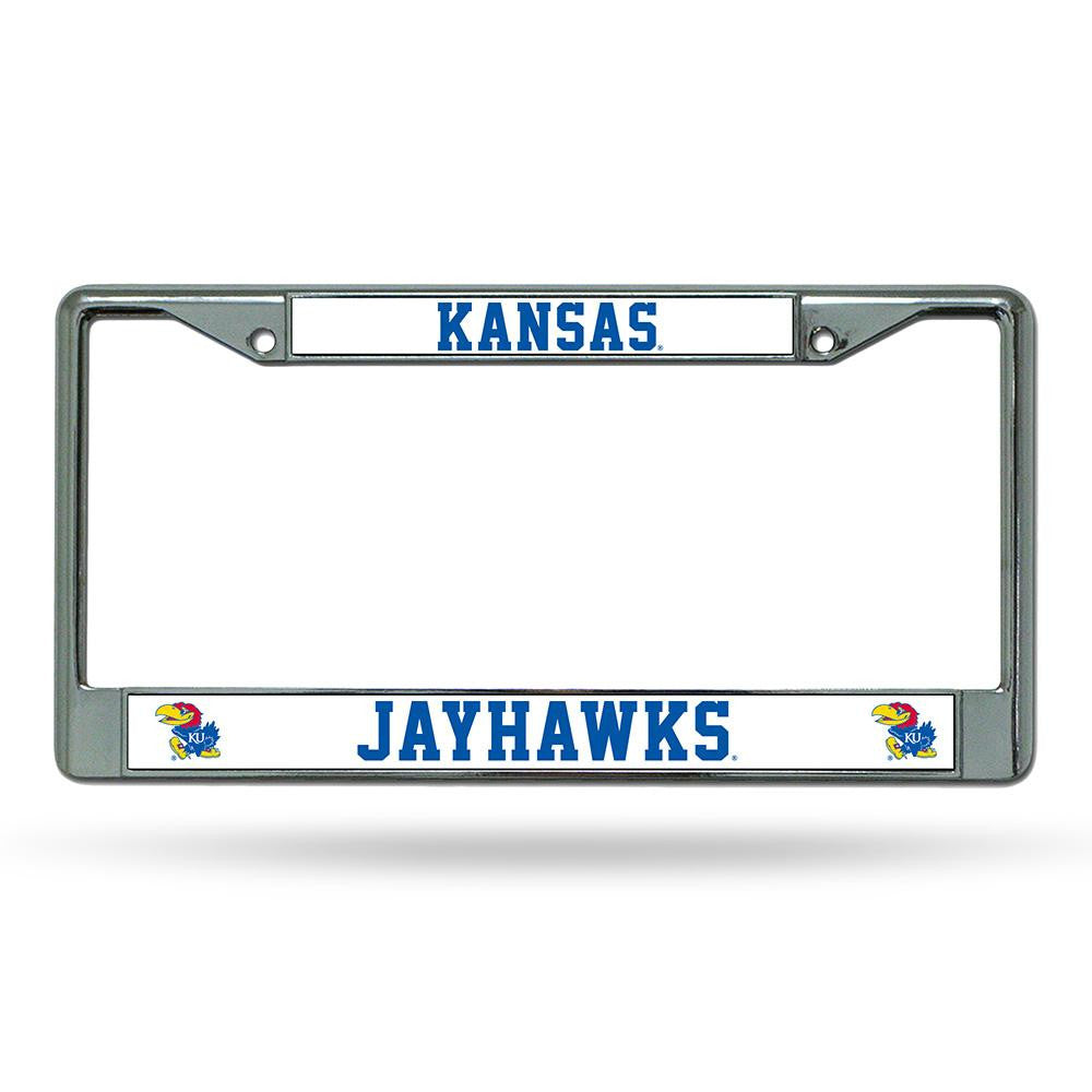 Kansas Jayhawks NCAA Chrome License Plate Frame