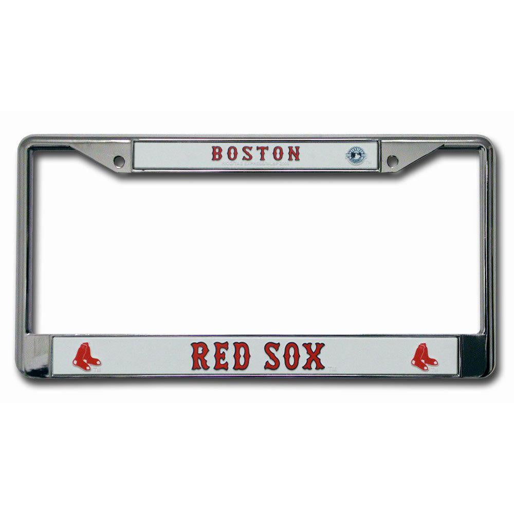 Boston Red Sox MLB Chrome License Plate Frame