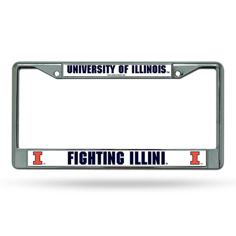 Illinois Fighting Illini NCAA Chrome License Plate Frame