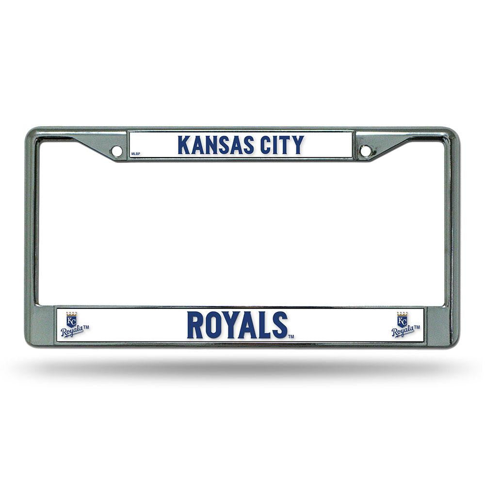 Kansas City Royals MLB Chrome License Plate Frame