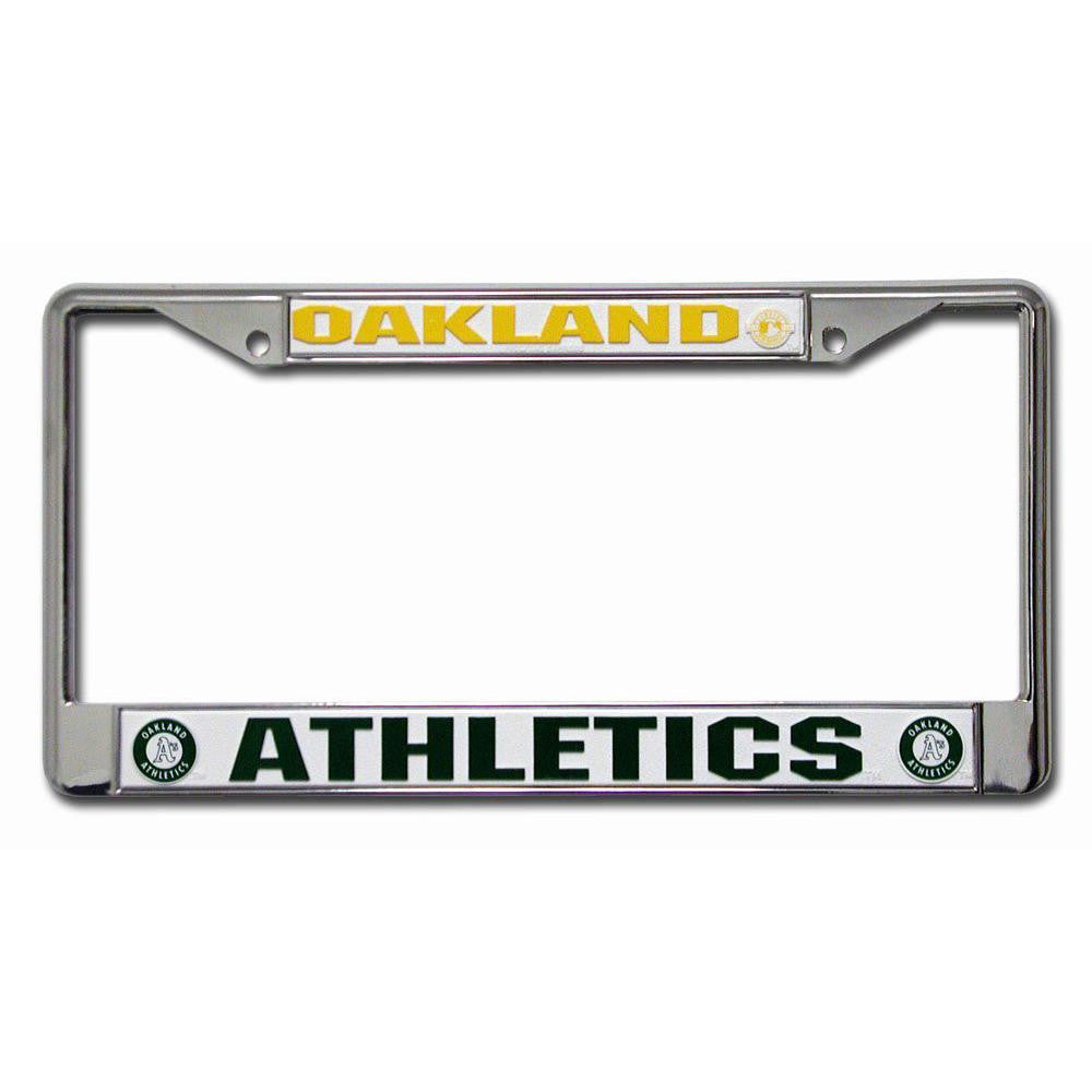 Oakland Athletics MLB Chrome License Plate Frame