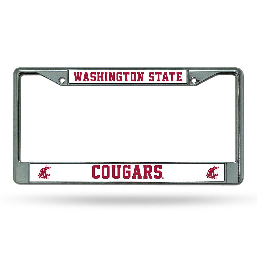 Washington State Cougars NCAA Chrome License Plate Frame